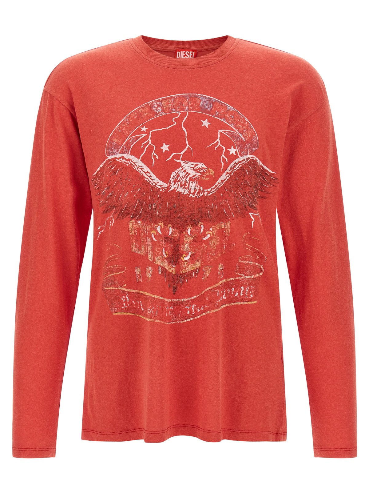 Diesel Red Cotton T-Shirt