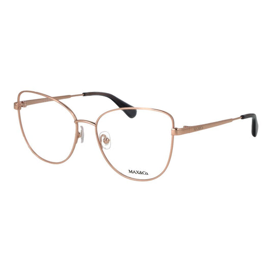 Eyeglasses Frames by Max & Co for women in metal rose-gold features a refined silhouette, showcasing a refined rose-gold coloured frame and full-frame frame design for a sophisticated, premium look.