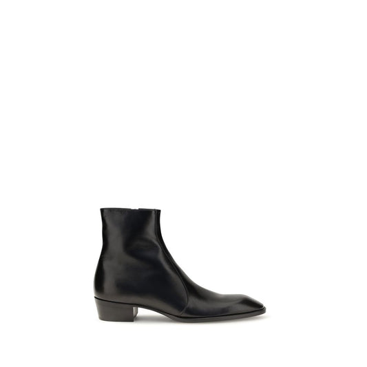 Cuban Ankle Boots by Saint Laurent for men in bos taurus calfskin leather black showcases a impeccable silhouette as Blake Men's Bos Taurus Calfskin Leather Cuban Ankle Boots, artfully defined by a impeccable cuban-heel and a impeccable .