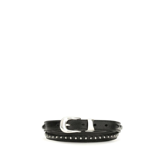 Belt by Our Legacy for men in bos taurus calf leather black features a bohemian chic silhouette, showcasing the bohemian chic Keeper Bos Taurus Calf Leather Belt design with a sophisticated bohemian chic finish.