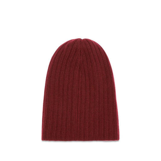 Beanie Hat by Baziszt for men in cashmere bordeaux presents a urban-chic silhouette, showcasing the urban-chic craftsmanship of this Cashmere Beanie Hat.