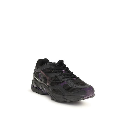MIZUNO Black Fabric Athletic Sneakers
