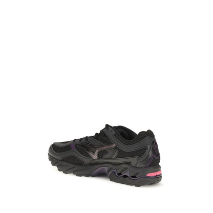 MIZUNO Black Fabric Athletic Sneakers