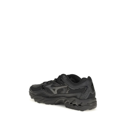 MIZUNO Black Fabric Athletic Sneakers