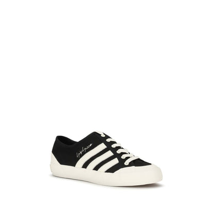 Y-3 Black Fabric Low Top Sneakers