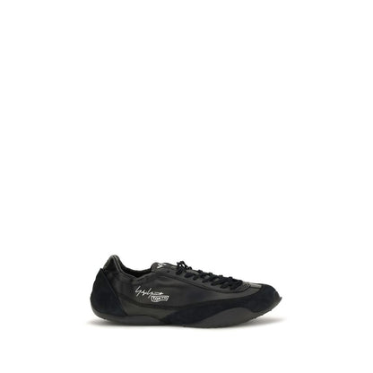 Y-3 Black Calf Leather Bos Taurus Athletic Sneakers