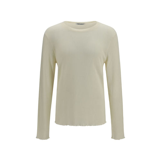 Sweatshirt by Our Legacy for men in cotton polyester beige showcases a slouchy chic silhouette, artfully detailed with a slouchy chic and long-sleeve for a slouchy chic finish.