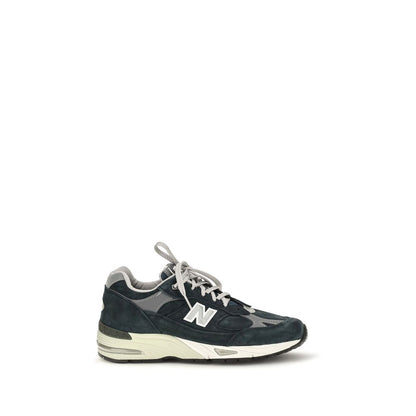 New Balance Blue Suede Leather Athletic Sneakers