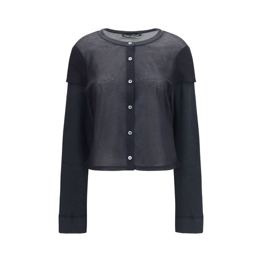 Cardigan by Our Legacy for women in cotton mesh & nylon black & pearl features an impeccable silhouette, showcasing a sophisticated and detail for a truly impeccable finish.