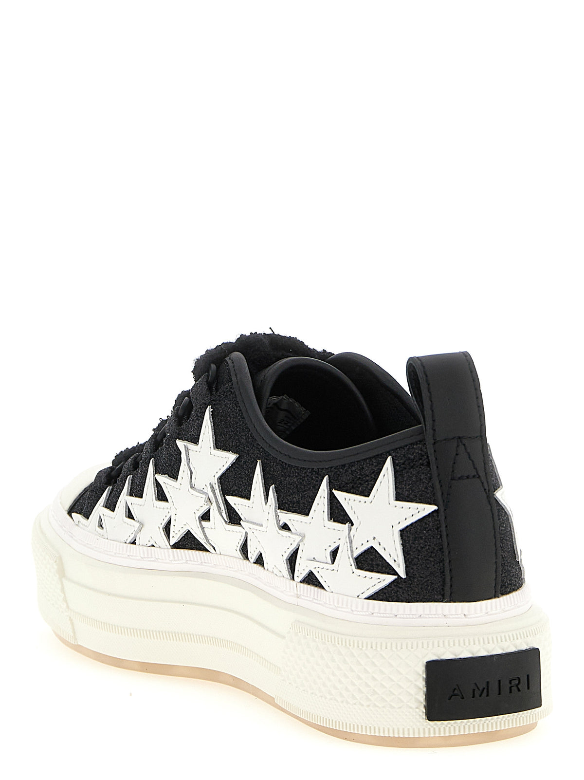 Sneakers by Amiri for women in calfskin leather bicolour, black & white features a chic design, perfectly showcasing the chic low-top style of this Women's Low Top Calfskin Leather Sneakers.