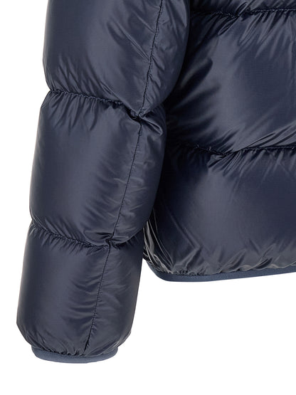 Moncler Men's Down Polyamide Felt Hooded Puffer Jacket - Blue Signature