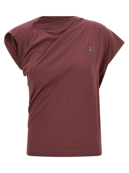 Vivienne Westwood Bordeaux Cotton Sleeveles T-Shirt