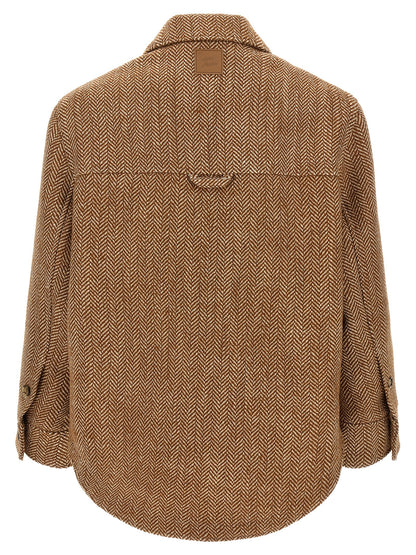Ami Paris Brown Virgin Wool Jacket