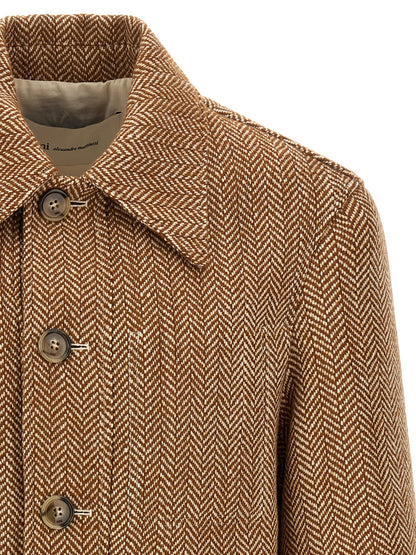 Ami Paris Brown Virgin Wool Jacket