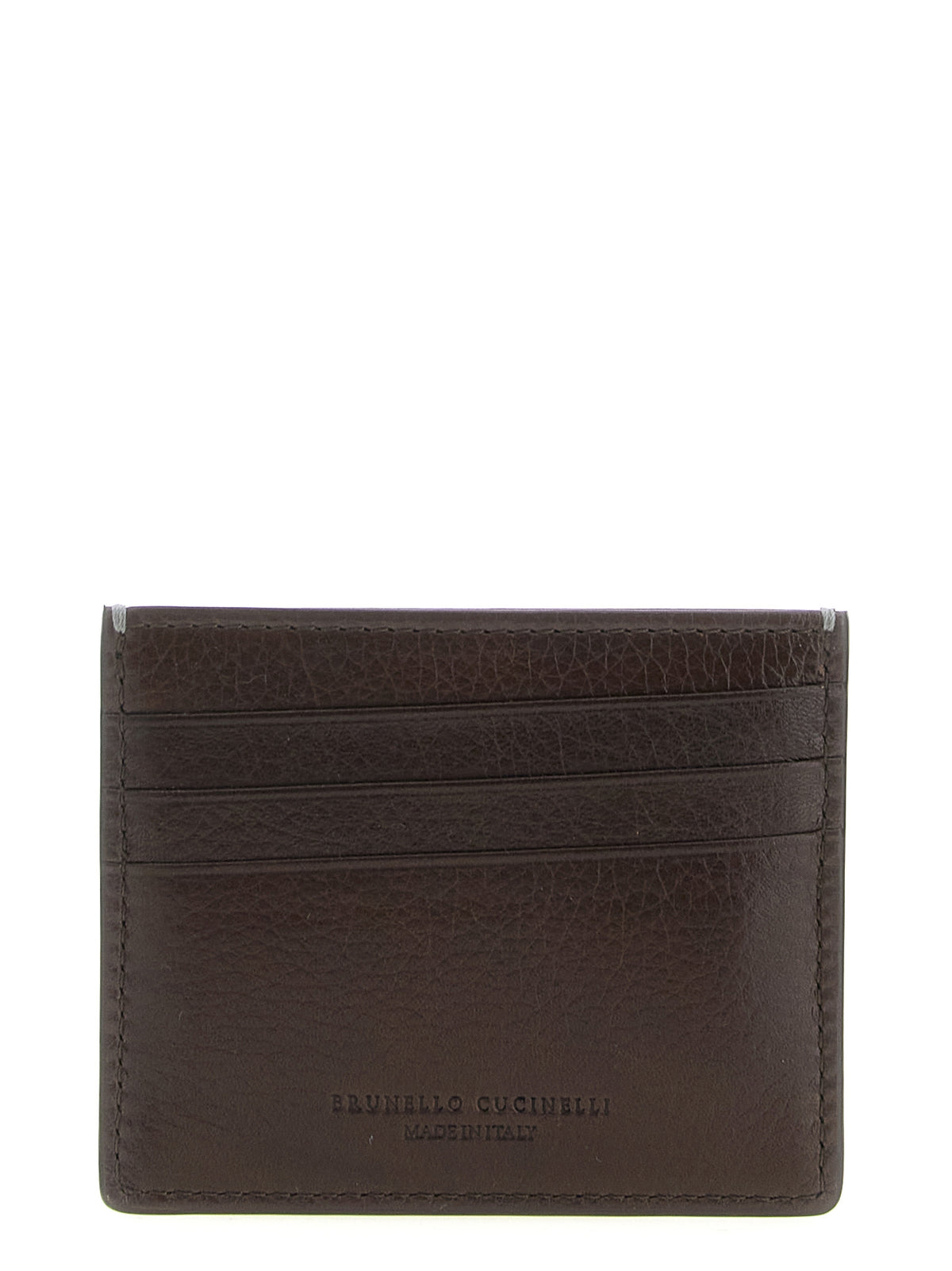 Brunello Cucinelli Brown Calfskin Cardholder