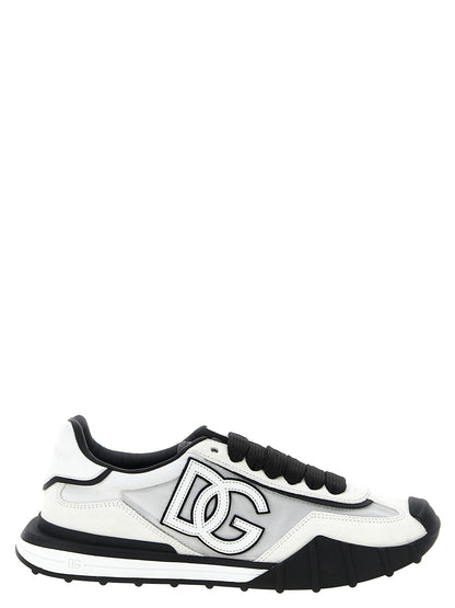 Dolce & Gabbana Bicolor Polyamide Athletic Sneakers