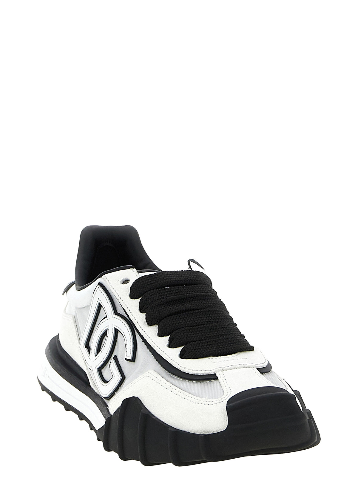 Dolce & Gabbana Bicolor Polyamide Athletic Sneakers