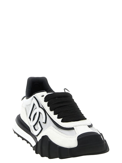 Dolce & Gabbana Bicolor Polyamide Athletic Sneakers