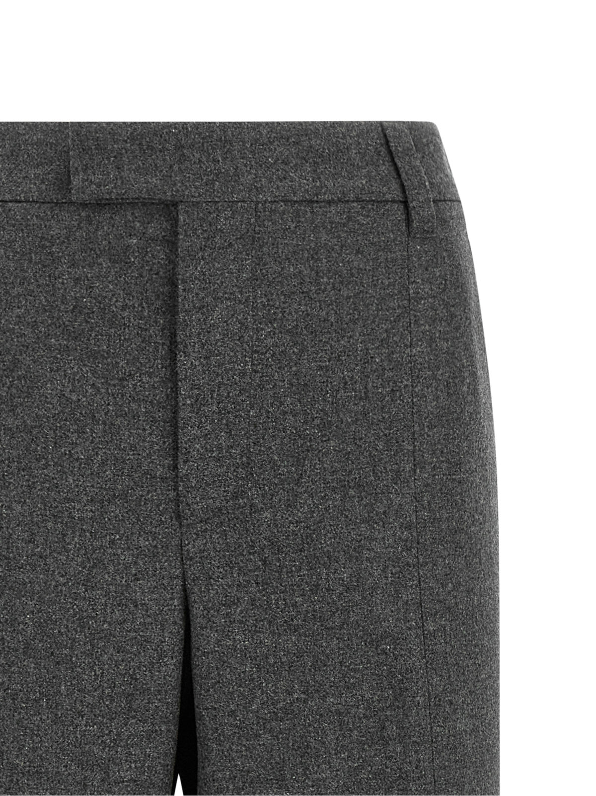 Brunello Cucinelli Gray Virgin Wool Flared Pants