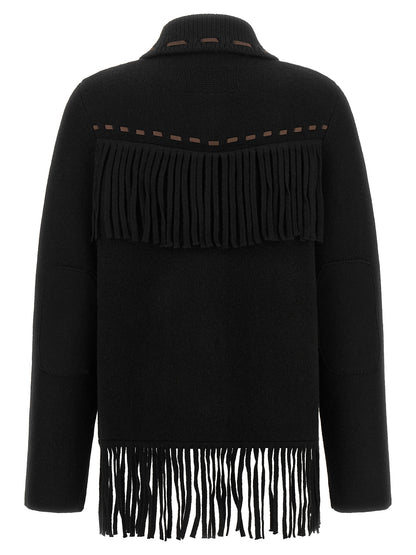 Guest in Residence Black Wool Full-Length Jacket