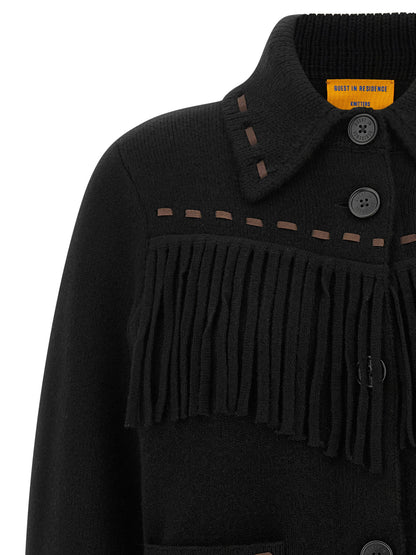 Guest in Residence Black Wool Full-Length Jacket