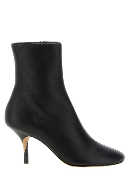 Jacquemus Black Lamb Leather Ankle Boots