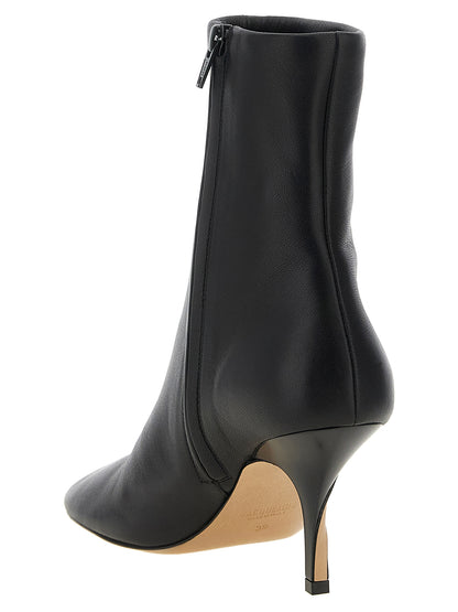 Jacquemus Black Lamb Leather Ankle Boots