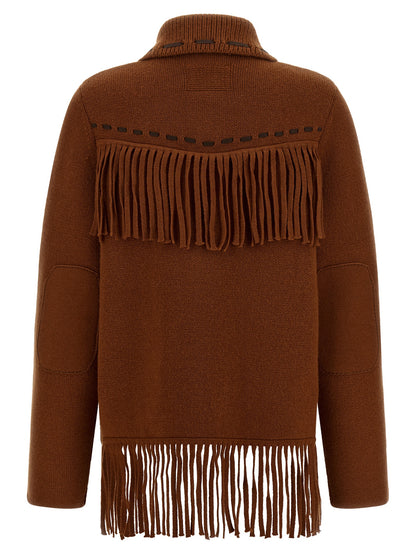 Guest in Residence Brown Wool Full-Length Jacket