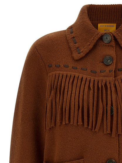 Guest in Residence Brown Wool Full-Length Jacket