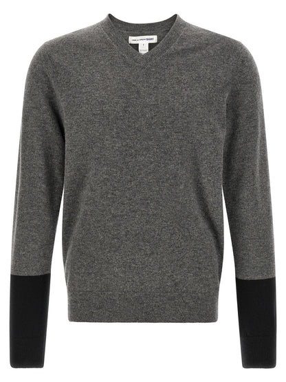 Comme Des Garçons Gray Wool Cardigan