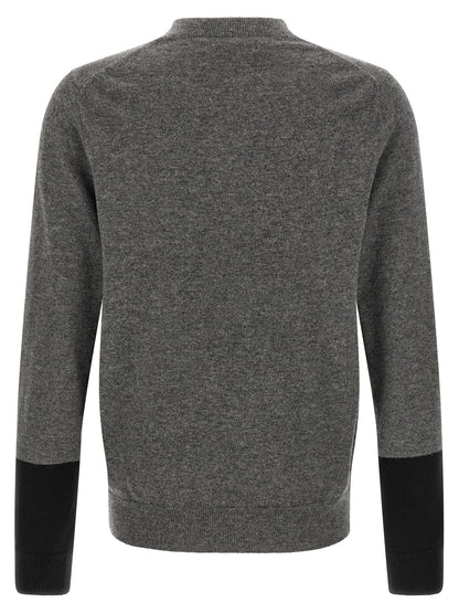 Comme Des Garçons Gray Wool Cardigan