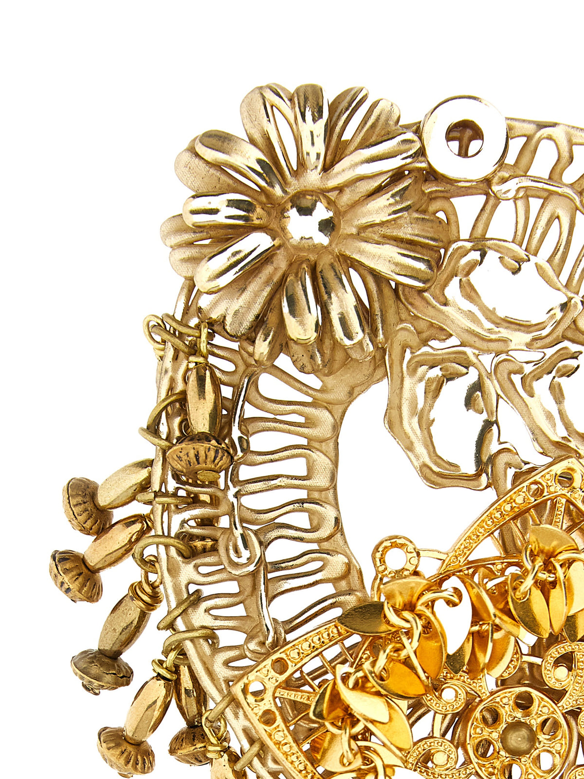 Dries Van Noten Gold Brass Broch