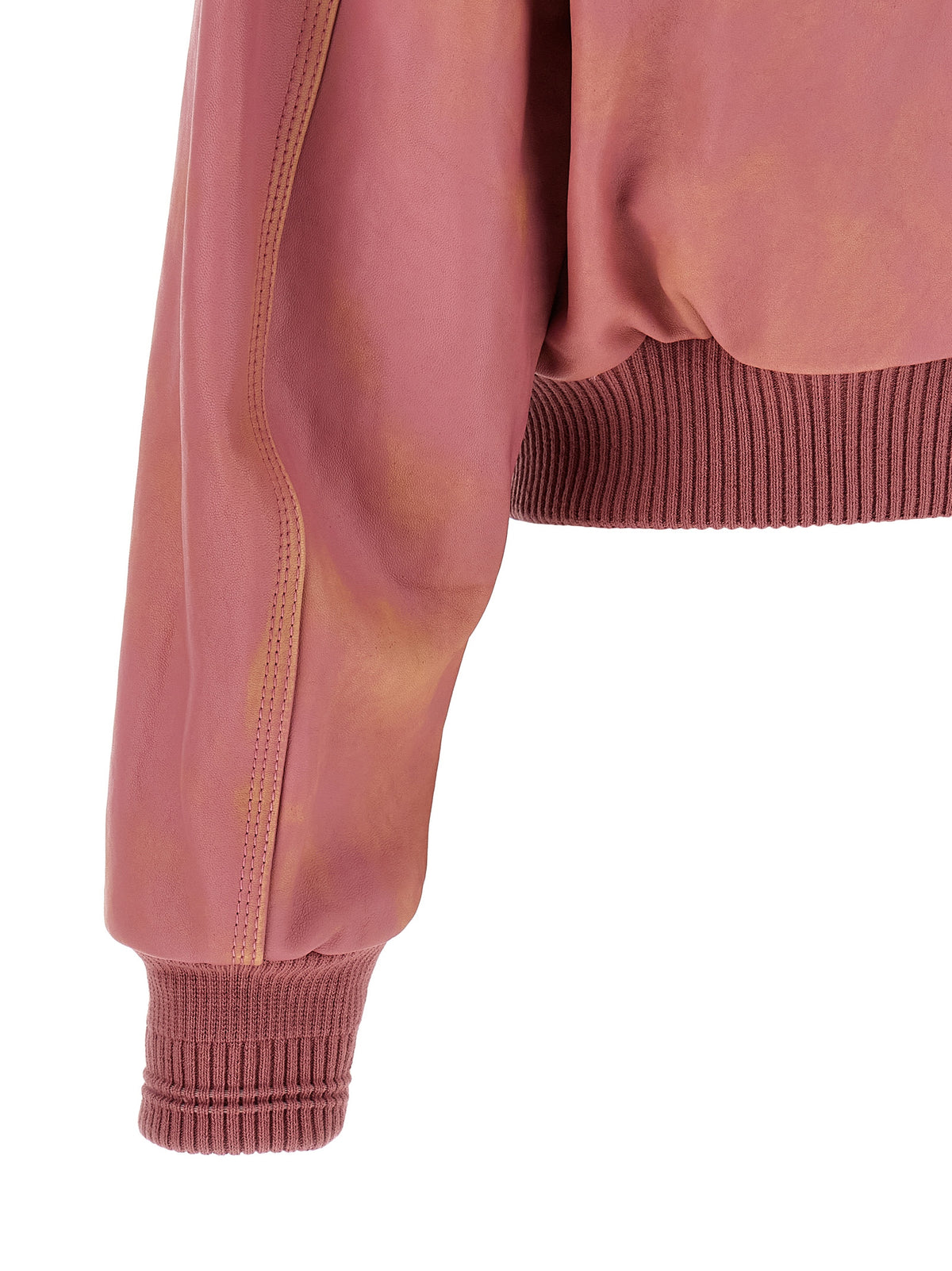 Diesel Multicolor Lamb Leather Leather Jacket