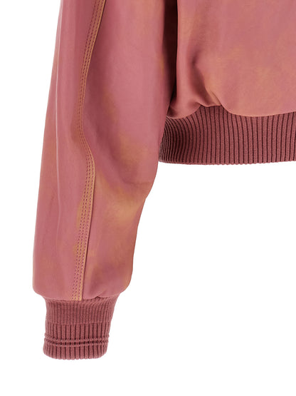 Diesel Multicolor Lamb Leather Leather Jacket