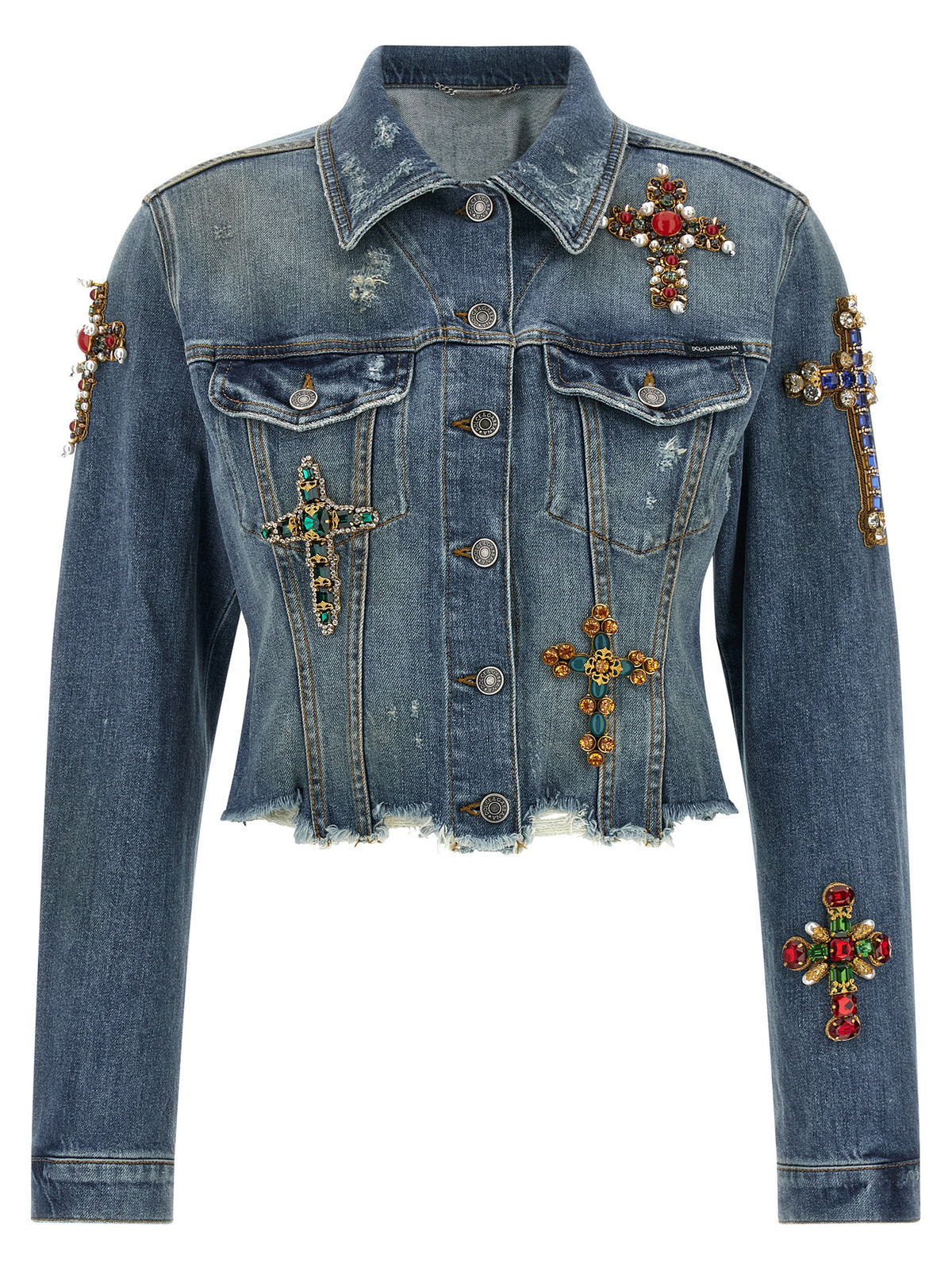 Dolce & Gabbana Blue Cotton Denim Jacket