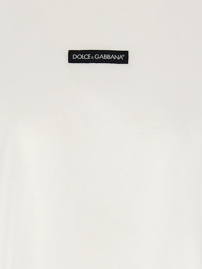 Dolce & Gabbana White Cotton T-Shirt