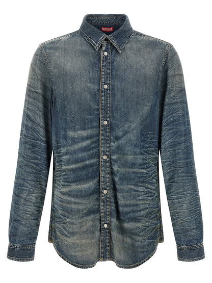 Diesel Blue Lyocell Blouse