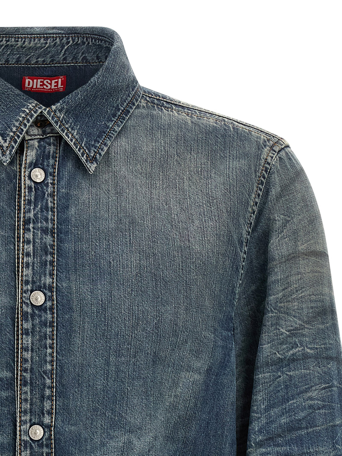 Diesel Blue Lyocell Blouse