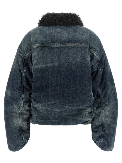 Diesel Blue Cotton Denim Jacket