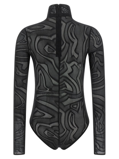Emilio Pucci Black Polyamide Bodysuit