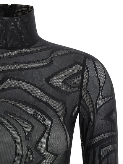 Emilio Pucci Black Polyamide Bodysuit