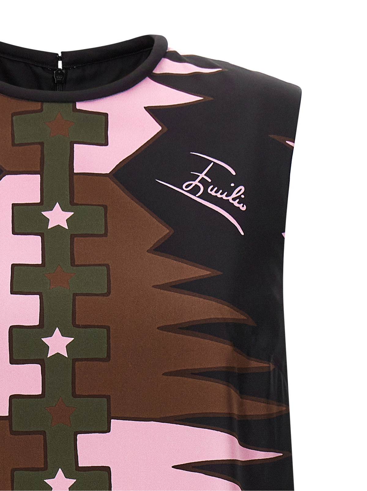 Emilio Pucci Multicolor Silk Short Dress