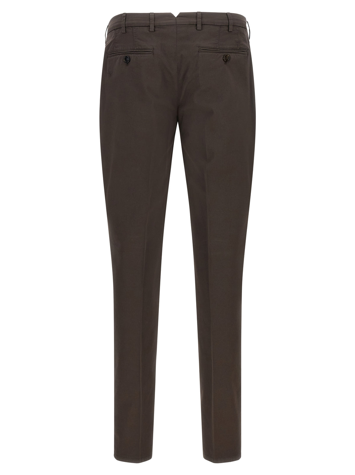 Trousers by Brunello Cucinelli for men in cotton brown features a artisanal silhouette, showcasing a sophisticated with a long and for a artisanal finish.