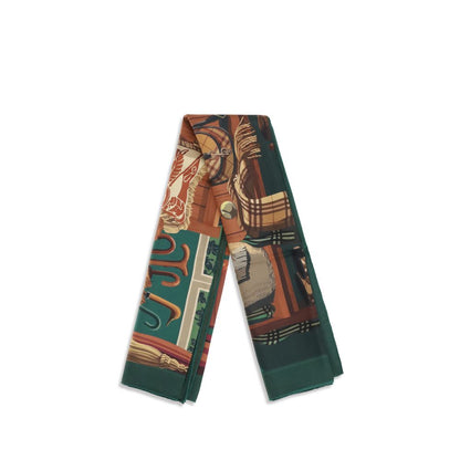 Burberry Silk Twill Square Scarf - Bicolour Signature Print