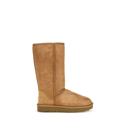 UGG Icon Women's Nylon Suede Leather Ankle Boots - Beige