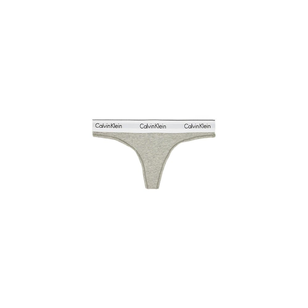 Thongs by Calvin Klein Underwear for women in stretch modal cotton gray features a sumptuous silhouette from the Women's Stretch Modal Cotton Thongs collection, showcasing a sumptuous design with minimal coverage.