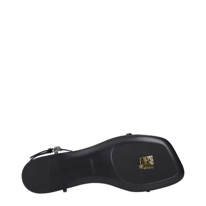 Jil Sander Women's Leather Flip-Flop Sandals - Black