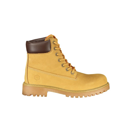 Ankle Boots by Lumberjack for men in polyester brown, yellow & print features an effortless chic silhouette from the Men's Polyester Ankle Boots collection, showcasing a effortless chic and refined for an effortless chic look.