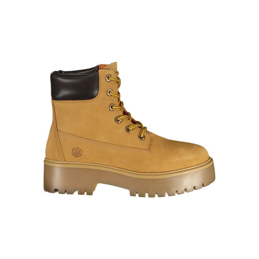 Ankle Boots by Lumberjack for women in polyester brown & print features an avant-garde Women's Polyester Ankle Boots silhouette, defined by a sophisticated and a avant-garde .