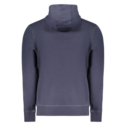 Sweatshirt Hoodie by North Sails for men in cotton blue features a authentic silhouette, showcasing a sophisticated hooded neckline and authentic detail for a refined finish.